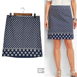 Talbots Tree of Life A Line Skirt Size 6